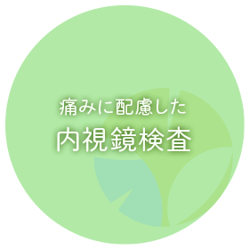 痛みに配慮した内視鏡検査